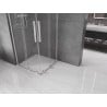 Mexen Velar L Duo sliding shower enclosure 80 x 80 cm, transparent, chrome - 871-080-080-02-03-01