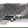 Mexen Velar L Duo Schiebeduschkabine 90 x 90 cm, transparent, weiß - 871-090-090-02-03-20