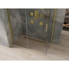 Mexen Omega liuglev dušikabiin 140 x 70 cm, läbipaistev, kuldne - 825-140-070-50-00