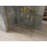 Mexen Omega Schiebeduschkabine 140 x 70 cm, transparent, gold - 825-140-070-50-00
