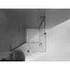 Mexen Velar L Duo Schiebedusche 90 x 90 cm, transparent, gebürstet gun gray - 871-090-090-02-03-66