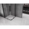 Mexen Velar L Dvo kavina tuš kabina drsna 80 x 80 cm, prozorna, črna - 871-080-080-02-03-70