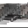 Mexen Velar L Duo douchecabine schuifdeur 80 x 80 cm, transparant, zwart - 871-080-080-02-03-70