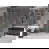 Mexen Velar L Duo schuifdouchecabine 90 x 90 cm, transparant, geborsteld nikkel - 871-090-090-02-03-97