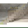 Mexen Omega schuifbare douchecabine 130 x 90 cm, transparant, goud- 825-130-090-50-00