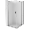 Mexen Velar L Duo sliding shower cabin 100 x 100 cm, frost, chrome - 871-100-100-02-33-01