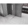 Mexen Velar L Duo kabina prysznicowa rozsuwana 100 x 100 cm, szron, chrom - 871-100-100-02-33-01