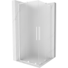Mexen Velar L Duo lükand dušinurk 90 x 90 cm, matt, valge - 871-090-090-02-33-20
