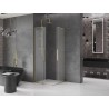 Mexen Velar L Duo kabina prysznicowa rozsuwana 90 x 90 cm, szron, złota - 871-090-090-02-33-50