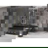 Mexen Velar L Duo Schiebedusche 90 x 90 cm, Frost, gebürstetes Gold - 871-090-090-02-33-55