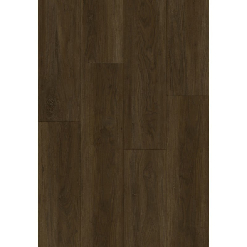 Mexen Henderson échantillon de panneaux vinyles 1240 x 182 mm SPC 6,5 mm, sous-couche IXPE 1,5 mm, 4 V-Fugue, Noyer - F1085-S