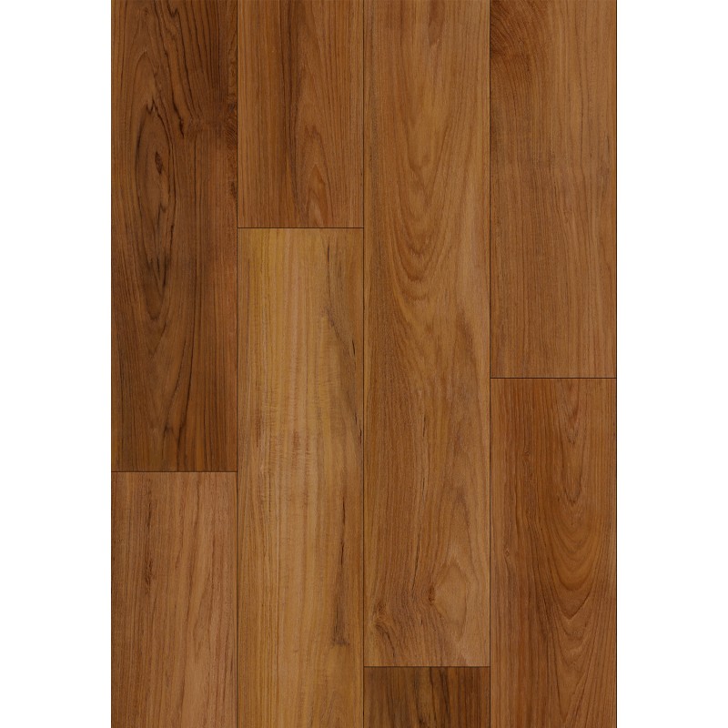 Mexen Lubbock próbka paneli winylowych 1240 x 182 mm SPC 6,5 mm, podkład IXPE 1,5 mm, 4 V-Fuga, Teak - F1092-S