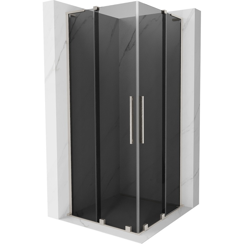 Mexen Velar L Duo liuglev dušinurk 90 x 90 cm, grafiit, harjatud nikkel - 871-090-090-02-43-97