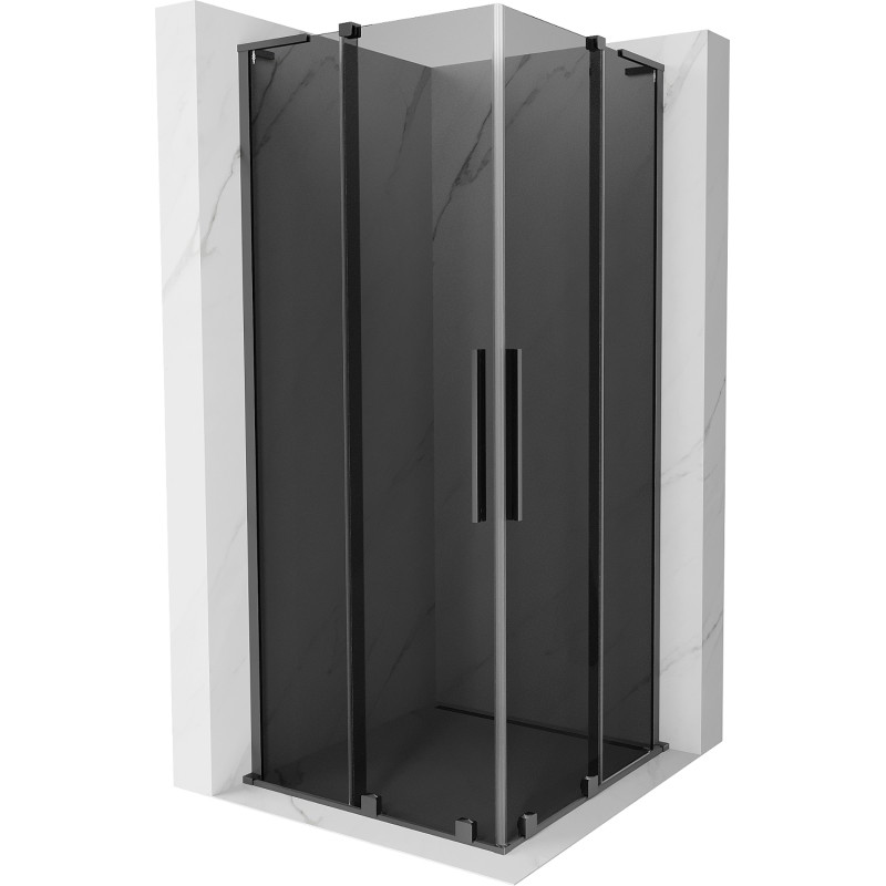 Mexen Velar L Duo nihutav dušinurk 90 x 90 cm, grafiit, gun metal - 871-090-090-02-43-95