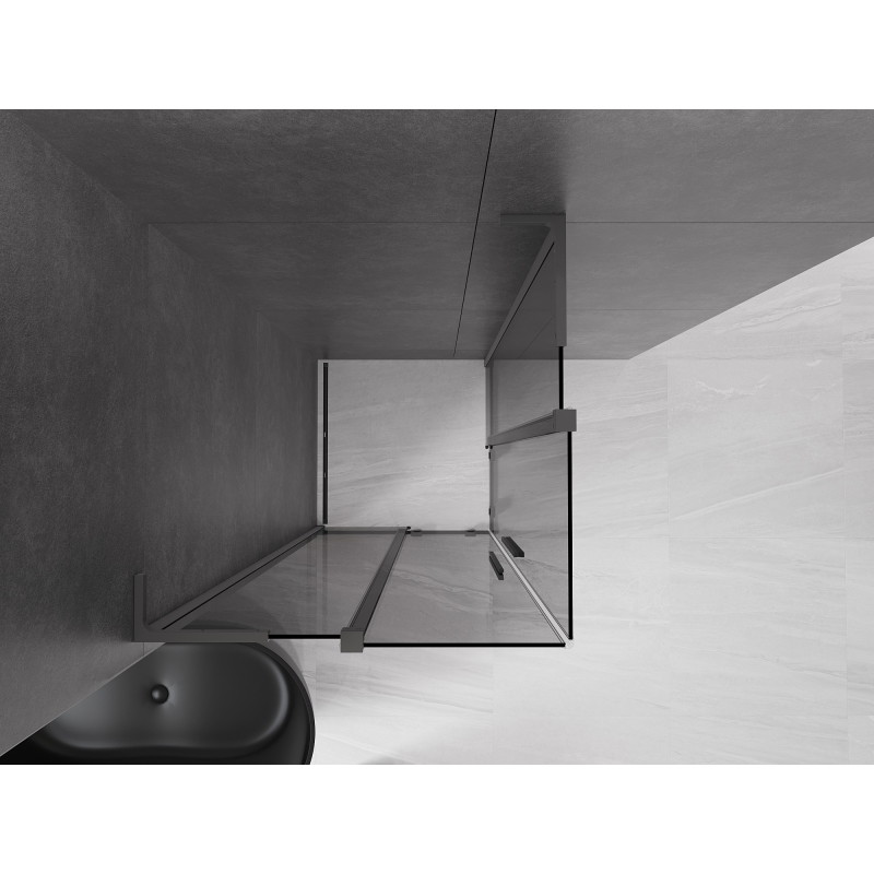 Mexen Velar L Duo nihutav dušinurk 90 x 90 cm, grafiit, gun metal - 871-090-090-02-43-95