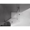 Mexen Velar L Duo sliding shower cabin 80 x 80 cm, frosted, gun metal - 871-080-080-02-33-95