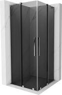 Mexen Velar L Duo klizna tuš kabina 90 x 90 cm, grafit, krom - 871-090-090-02-43-01
