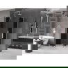 Mexen Velar L Duo Duschkabine Schiebetür 100 x 100 cm, graphit, weiß - 871-100-100-02-43-20