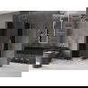 Mexen Velar L Duo schuifbare douchecabine 100 x 100 cm, grafiet, geborsteld goud - 871-100-100-02-43-55