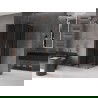Mexen Velar L Duo douchecabine schuif 80 x 80 cm, grafiet, roze goud - 871-080-080-02-43-60