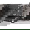 Mexen Velar L Duo Duschkabine, verschiebbar, 90 x 90 cm, graphit, gebürstet (Gun Gray) - 871-090-090-02-43-66