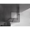 Mexen Velar L Duo Duschkabine Schiebetür 100 x 100 cm, Grafit, Gebürstet Gun Gray - 871-100-100-02-43-66