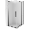 Mexen Velar L Duo kabina prysznicowa rozsuwana 90 x 90 cm, szron, gun gray szczotkowany - 871-090-090-02-33-66