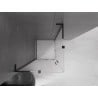 Mexen Velar L Duo kabina prysznicowa rozsuwana 90 x 90 cm, szron, czarna - 871-090-090-02-33-70