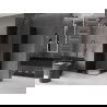 Mexen Velar L Duo schuifbare douchecabine 90 x 90 cm, grafiet, zwart - 871-090-090-02-43-70