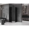 Mexen Velar L Duo Sliding Shower Cabin 90 x 90 cm, Graphite, Black - 871-090-090-02-43-70