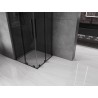 Mexen Velar L Duo drsna tuš kabina 100 x 100 cm, grafit, črna - 871-100-100-02-43-70