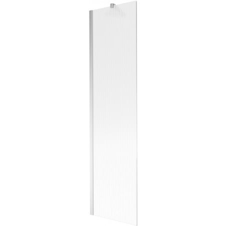 Mexen Next Wannenspritzschutz 1-flügelig 50 x 150 cm, Streifen, Chrom - 895-050-000-00-09-01