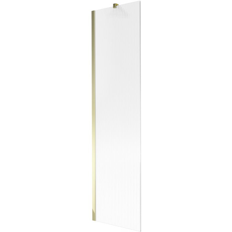 Mexen Next Duschwand für die Badewanne 1-flügelig 50 x 150 cm, Streifen, Gold - 895-050-000-00-09-50