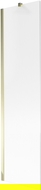 Mexen Next paroi de baignoire 1-volet 50 x 150 cm, rayures, doré - 895-050-000-00-09-50