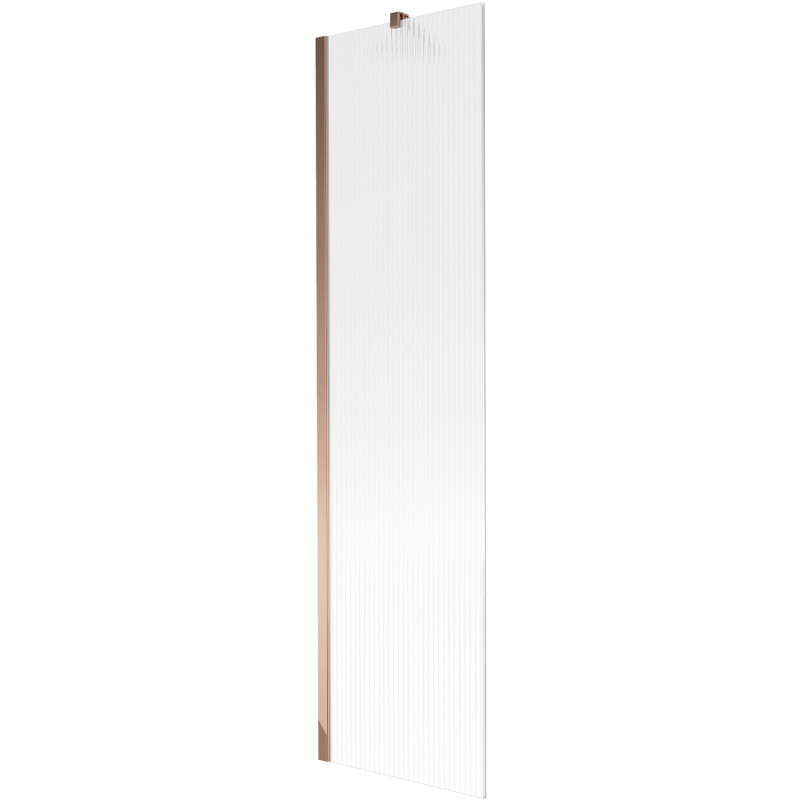Mexen Next paravan za kadu s jednim krilom 50 x 150 cm, pruge, ružičasto zlato - 895-050-000-00-09-60