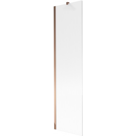 Mexen Next paravan za kadu s jednim krilom 50 x 150 cm, pruge, ružičasto zlato - 895-050-000-00-09-60
