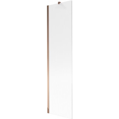 Mexen Next vannituba ekraan 1-tiivaline 50 x 150 cm, triibud, roosa kuld - 895-050-000-00-09-60