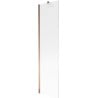 Mexen Next vannituba ekraan 1-tiivaline 50 x 150 cm, triibud, roosa kuld - 895-050-000-00-09-60