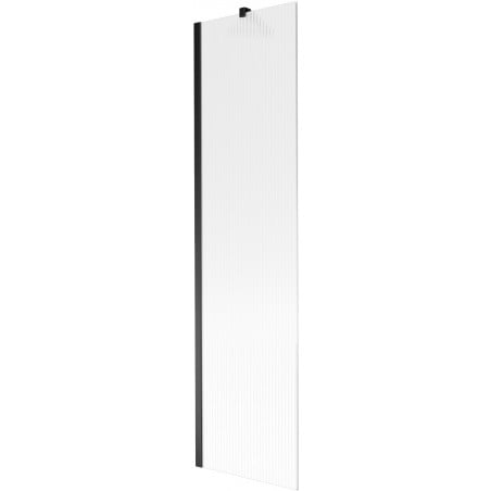 Mexen Next Badewannenabtrennung 1-flügelig 50 x 150 cm, Streifen, schwarz - 895-050-000-00-09-70