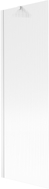 Mexen Next 1-wing bath screen 60 x 150 cm, stripes, white - 895-060-000-00-09-20