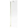 Mexen Next 1-panel Bath Screen 60 x 150 cm, Striped, Gold - 895-060-000-00-09-50