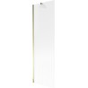 Mexen Next éentäregen Duschtrennwand 60 x 150 cm, Sträifen, gëllen - 895-060-000-00-09-50