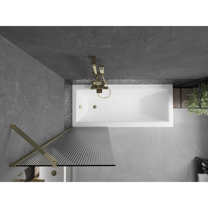 Mexen Next vanniparavan, 1-osaline, 60 x 150 cm, triibuline, kuldne - 895-060-000-00-09-50