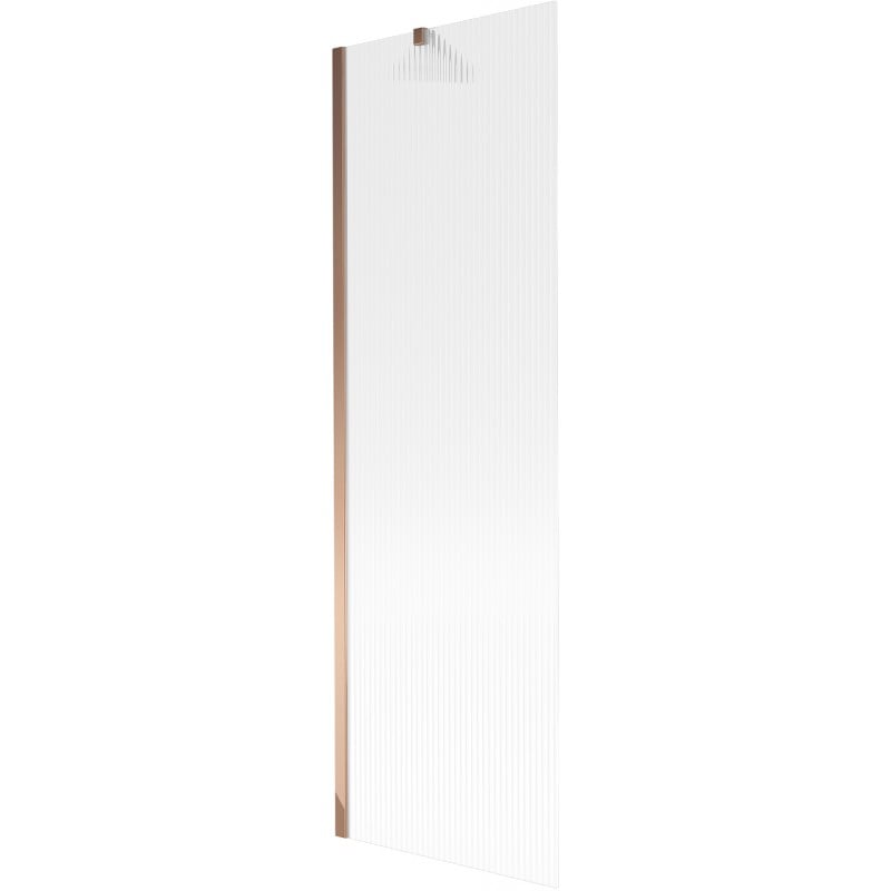 Mexen Next Duschabtrennung für die Badewanne 1-flügelig 60 x 150 cm, gestreift, Roségold - 895-060-000-00-09-60