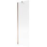 Mexen Next paroi de baignoire 1 volet 60 x 150 cm, rayures, or rose - 895-060-000-00-09-60