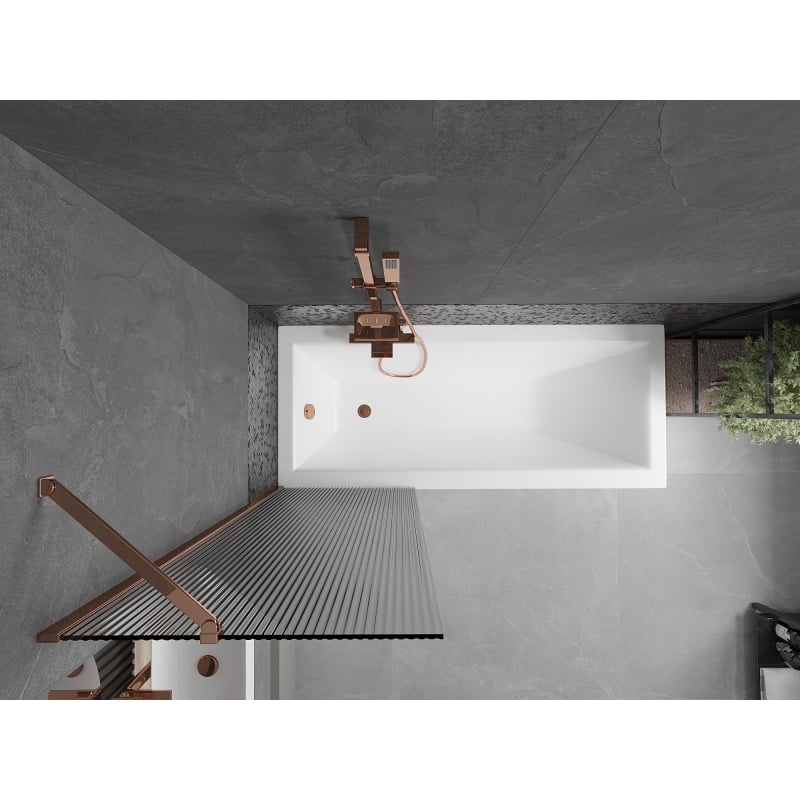 Mexen Next vannisein 1 tiivaga 60 x 150 cm, triibuline, roosa kuld - 895-060-000-00-09-60