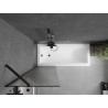 Mexen Next vannitoakaas 1-tiivane 60 x 150 cm, triibuline, must - 895-060-000-00-09-70