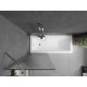 Mexen Next paravan za kadu s jednim krilom 70 x 150 cm, pruge, krom - 895-070-000-00-09-01