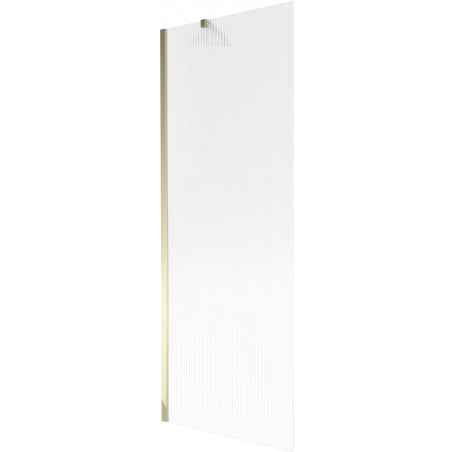 Mexen Next Badewannen-Abtrennung 1-flügelig 70 x 150 cm, Streifen, Gold - 895-070-000-00-09-50
