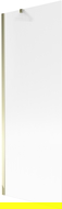 Mexen Next paravento da bagno a 1 anta 70 x 150 cm, striato, dorato - 895-070-000-00-09-50